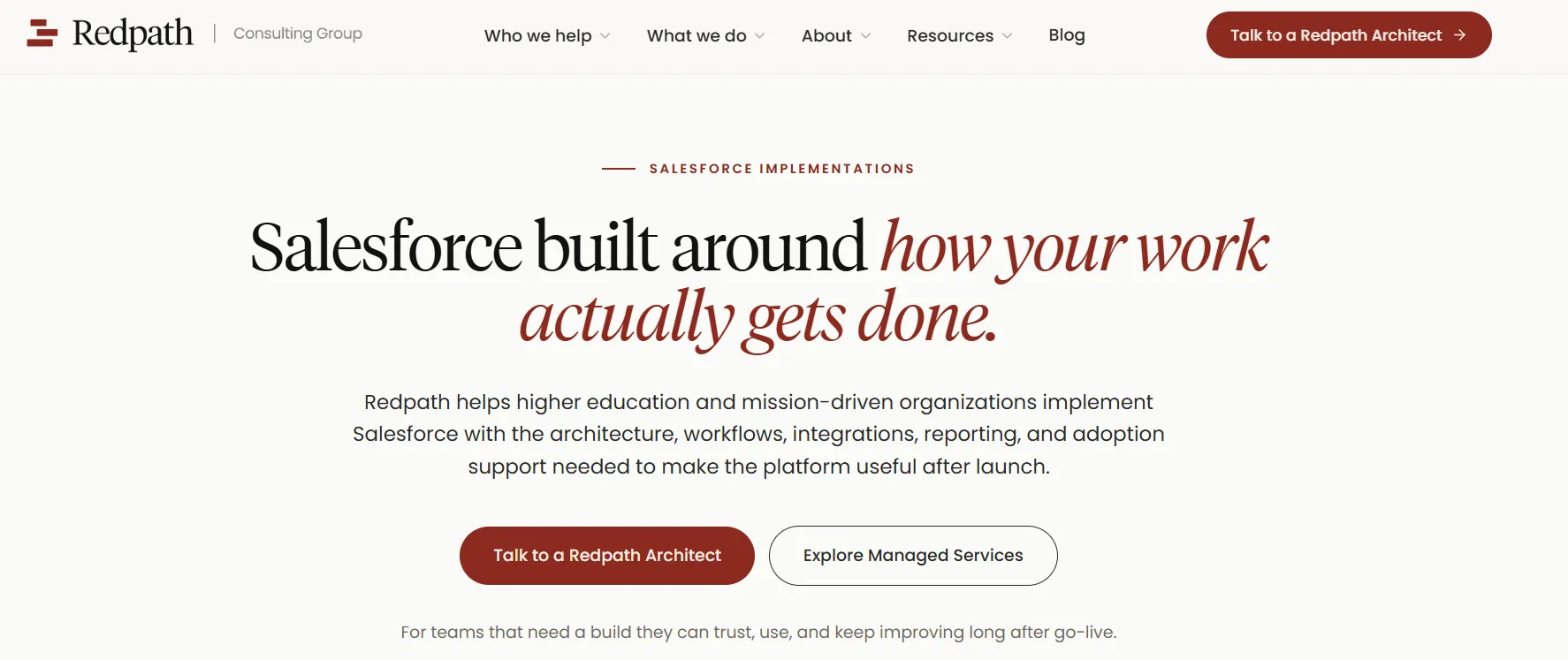 redpath salesforce consulting partner